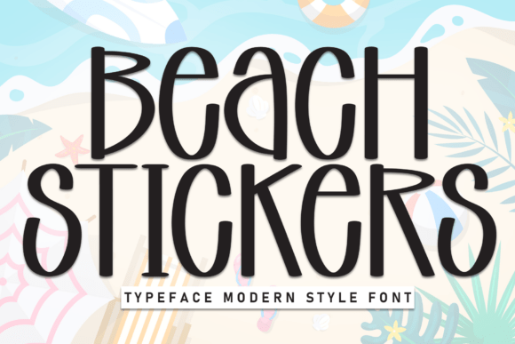 Beach Stickers Font: A Warm, Handcrafted Touch for Your Handmade Labels & Printables