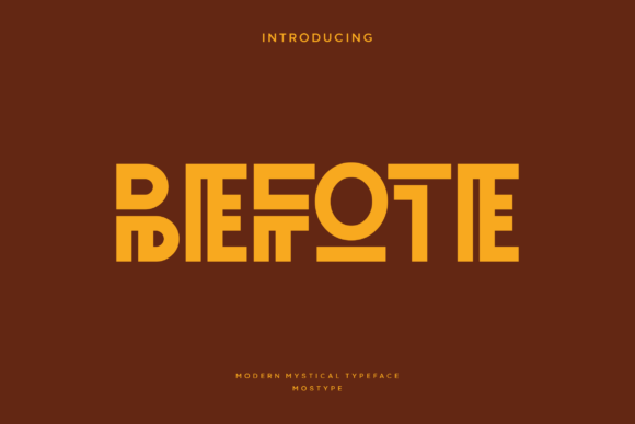 Befote Font: A Mystical Display Typeface for Campaigns