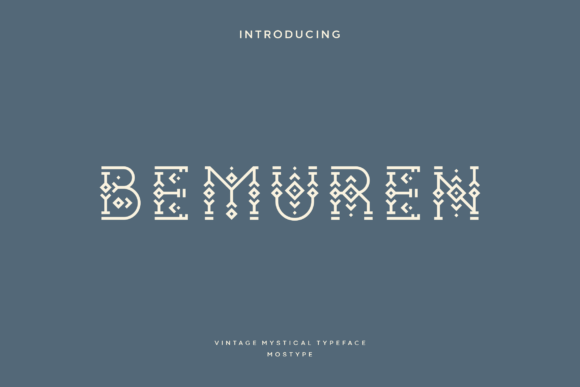 Bemuren Font: A Vintage Display Typeface for Branding