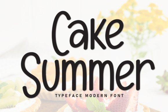 Cake Summer Font: A Warm Display Typeface for Branding