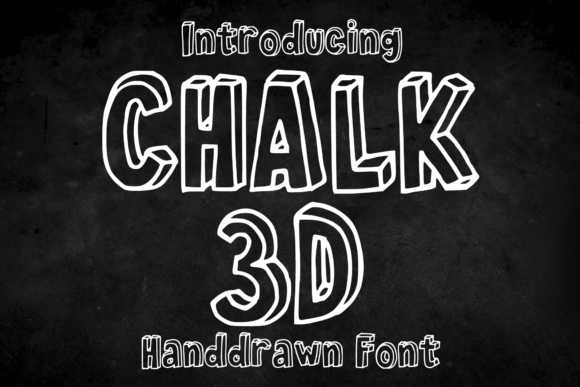 Chalk 3D Font: Handmade Charm for Makers