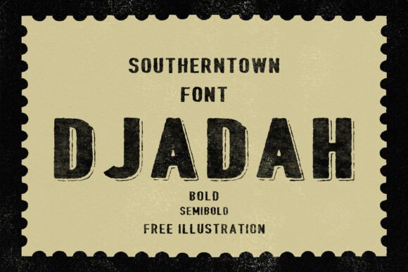 Djadah Font: Retro Branding for Small Business