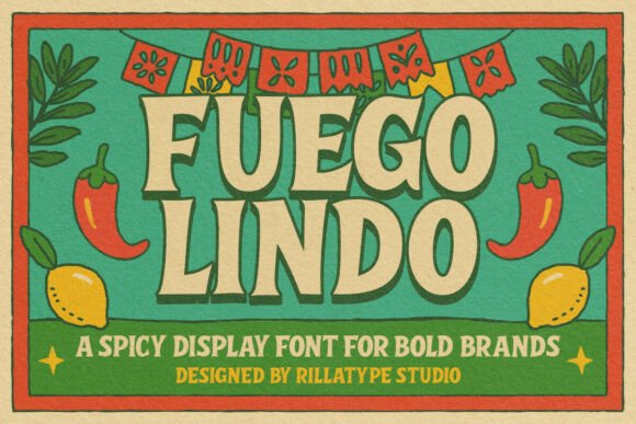 Fuego Lindo: A Bold Display Font for Web Design