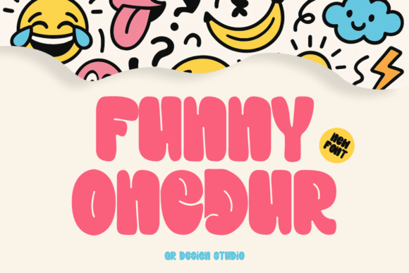 Funny Onedur: A Playful Display Font for Vibrant Brand Identities