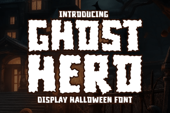 Ghost Hero: A Bold Display Font for Spooky Editorial Flair