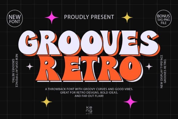 Grooves Retro Font: Bold Display Typography for Web Design