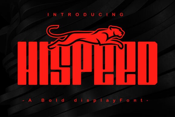 Hi Speed Font: Bold Display Type for Crafts