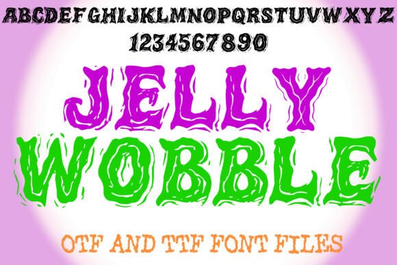 Jelly Wobble Font: Friendly Display Type for Web Design
