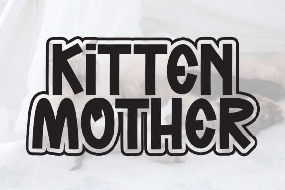 Kitten Mother Font: Elegant Display Typography for Crafters