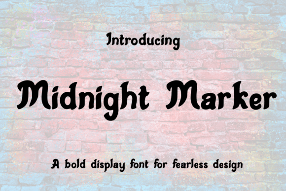 Midnight Marker Font: Bold Display Type for Campaigns