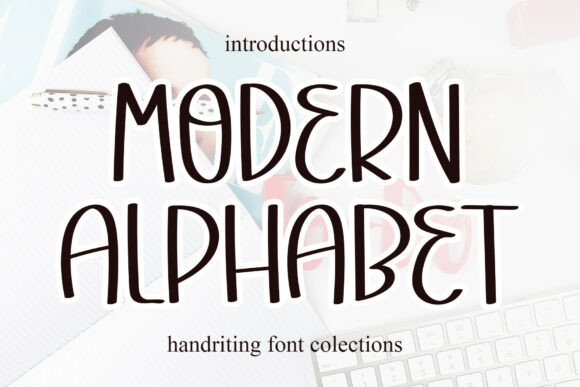 Modern Alphabet Font for Handmade Labels