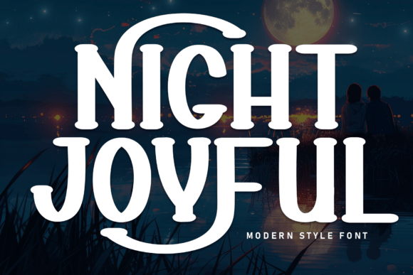 Night Joyful Font: Warmth for Handmade Labels