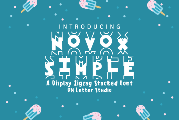Novox Simple Font: Bold Zigzag Type for Campaigns
