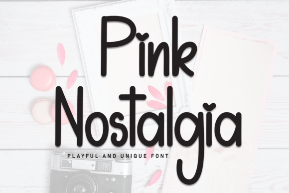 Pink Nostalgia Font: Warmth for Small Business Branding