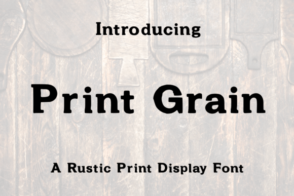 Print Grain Font: Adding Texture to Brand Identity