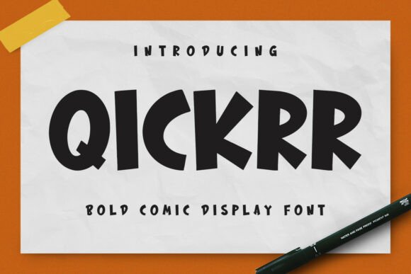 Qickrr Font Review: Bold Display Type for Editorial Layouts