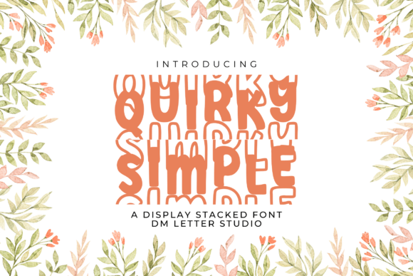 Quirky Simple Stacked Font: A Playful Branding Test