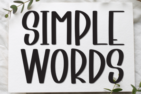 Simple Words: A Handwritten Font That Brings Personality to Every Product